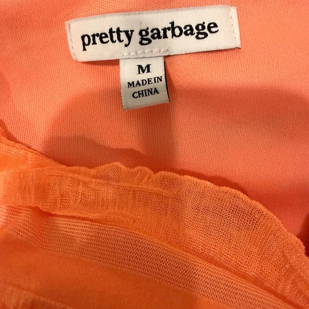 Orange Ruffled Dress - Picture 3 of 3
